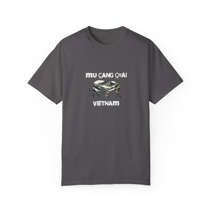 Printify T-Shirt Graphite / S Mu Cang Chai, Vietnam T-Shirt Comfortable Travel & Outdoor Adventure Tee