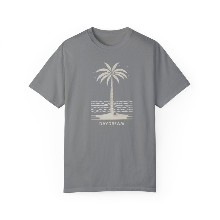 Printify T-Shirt Grey / S Daydreaming Under The Palms Comfort Colors 1717 Tee Beach Shirt, Great Gift, Sister Gift, Wife Gift, Mom Gift, Mothers Day Gift Unisex