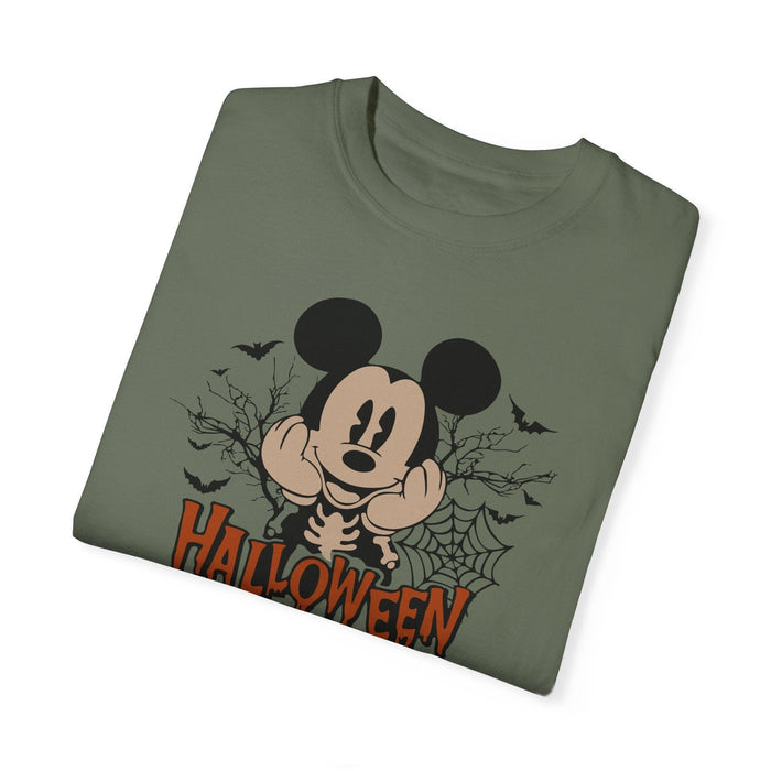 Printify T-Shirt Happy Halloween Mickey Mouse Comfort Colors 1717 Garment-Dyed T-Shirt Halloween TshirtWOmens Gift Mens Gift Holiday Gift Mickey Tee