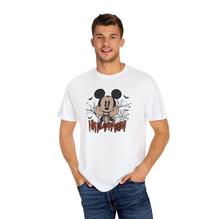 Printify T-Shirt Happy Halloween Mickey Mouse Comfort Colors 1717 Garment-Dyed T-Shirt Halloween TshirtWOmens Gift Mens Gift Holiday Gift Mickey Tee