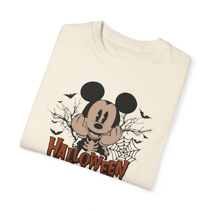 Printify T-Shirt Happy Halloween Mickey Mouse Comfort Colors 1717 Garment-Dyed T-Shirt Halloween TshirtWOmens Gift Mens Gift Holiday Gift Mickey Tee