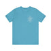 Printify T-Shirt Heather Aqua / S Classic Unisex Jersey Tee with Cross on the Chest: Comfortable & Stylish Tshirt