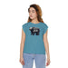 Printify T-Shirt Heather Deep Teal / S Don't Poke The Bear Womens Flowy Muscle Tee Trendy Athletic Chic