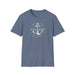 Printify T-Shirt Heather Indigo / S Stylish Nautical Seaside Anchor Tee | Unisex Soft-Style Comfort Shirt Great Gift, Husband Gift, Boyfriend Gift, Boat shirt