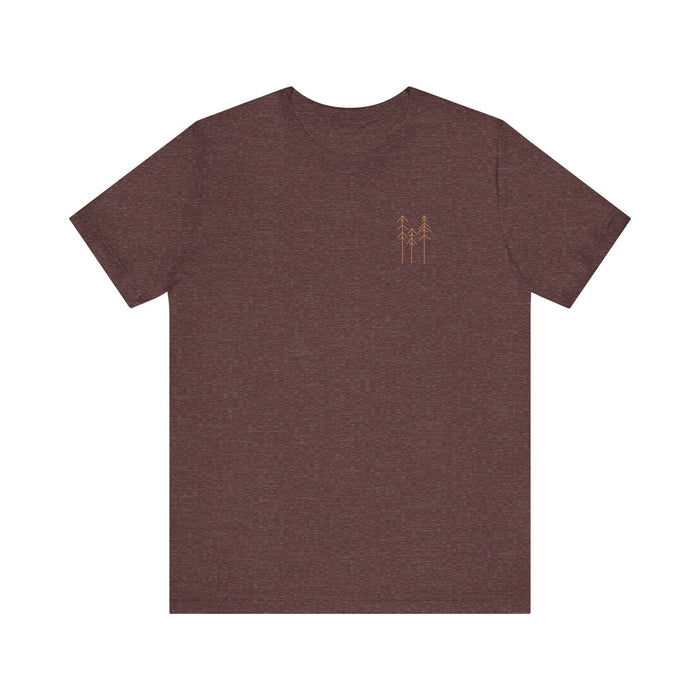 Printify T-Shirt Heather Maroon / XS Not All Who Wander Are Lost Unisex Adventure Jersey Tee Soft Cotton Short Sleeve Camping Hiking Tshirt