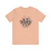 Printify T-Shirt Heather Peach / S Boho Wildflower Mama: Embrace Nature in Style with our Comfy Tee!