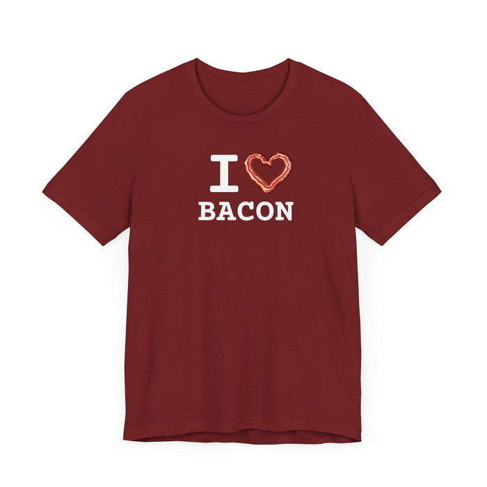 Printify T-Shirt I love Bacon Join The Bacon Crew! Dive into Fun with Our Classic Tee! Bacon Lovers!