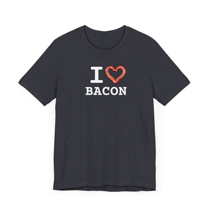 Printify T-Shirt I love Bacon Join The Bacon Crew! Dive into Fun with Our Classic Tee! Bacon Lovers!