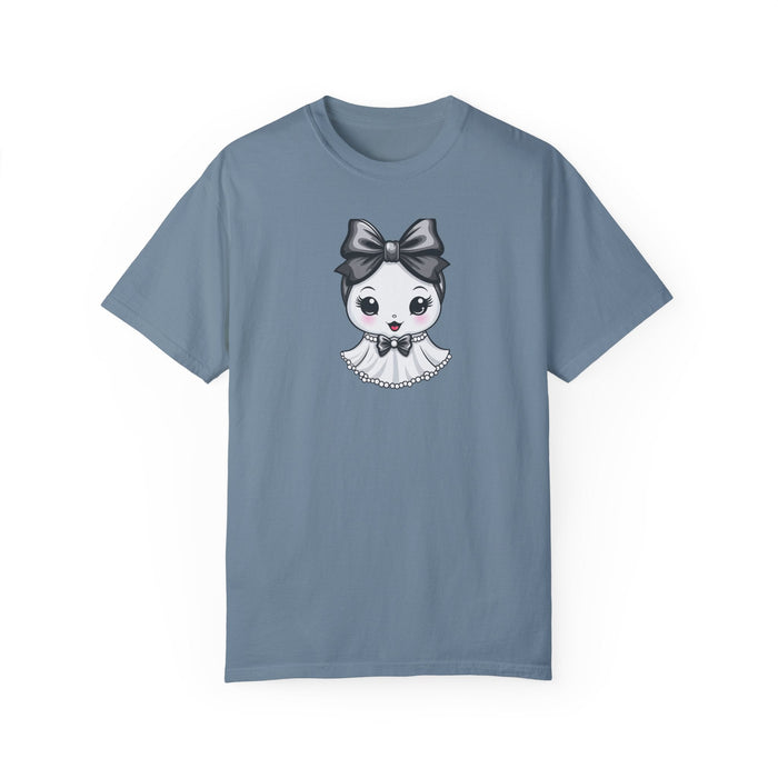 Printify T-Shirt Ice Blue / S Ghostly Glam: A Hauntingly Stylish Tee Comfort Colors Halloween Tshirt Great Gift Idea Womens Gift Cotton Tee