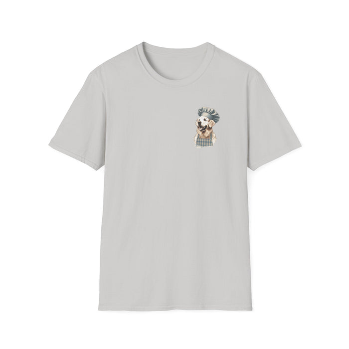 Printify T-Shirt Ice Grey / S Golden Chef Culinary Adventures Tee | We Love Our Golden Retrievers