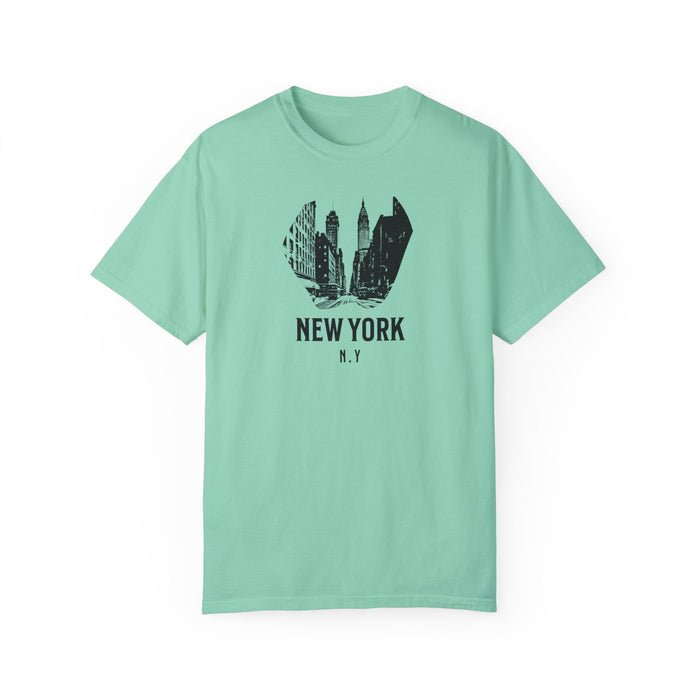 Printify T-Shirt Island Reef / S New York City, N.Y. T-Shirt Comfortable Casual Travel & Outdoor Adventure Shirt