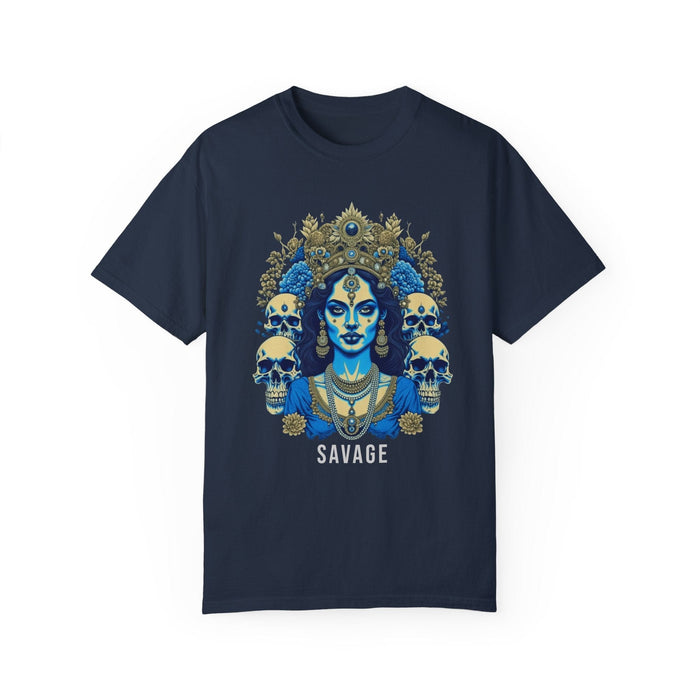 Printify T-Shirt Kali the Destroyer" Custom Comfort Colors 1717 Tee: Embrace Cozy Style! Hindu Goddess