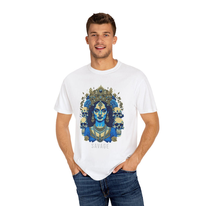 Printify T-Shirt Kali the Destroyer" Custom Comfort Colors 1717 Tee: Embrace Cozy Style! Hindu Goddess