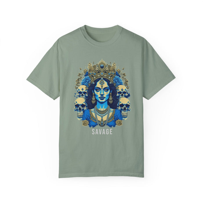 Printify T-Shirt Kali the Destroyer" Custom Comfort Colors 1717 Tee: Embrace Cozy Style! Hindu Goddess