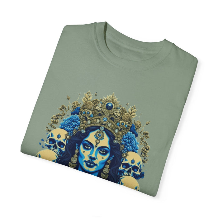 Printify T-Shirt Kali the Destroyer" Custom Comfort Colors 1717 Tee: Embrace Cozy Style! Hindu Goddess