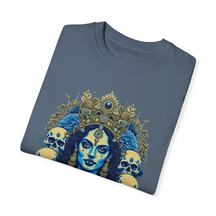 Printify T-Shirt Kali the Destroyer" Custom Comfort Colors 1717 Tee: Embrace Cozy Style! Hindu Goddess