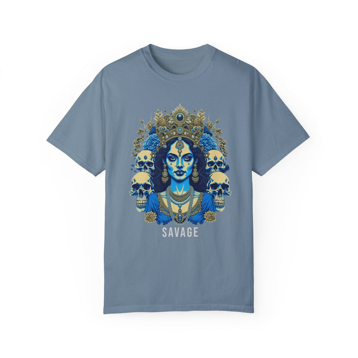 Printify T-Shirt Kali the Destroyer" Custom Comfort Colors 1717 Tee: Embrace Cozy Style! Hindu Goddess