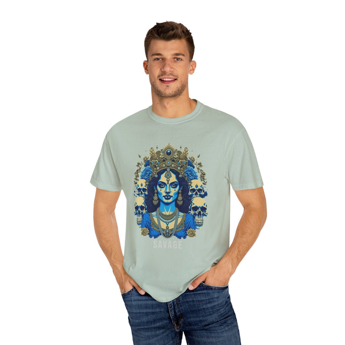 Printify T-Shirt Kali the Destroyer" Custom Comfort Colors 1717 Tee: Embrace Cozy Style! Hindu Goddess