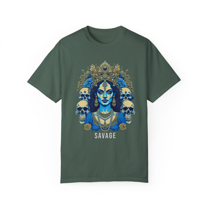 Printify T-Shirt Kali the Destroyer" Custom Comfort Colors 1717 Tee: Embrace Cozy Style! Hindu Goddess