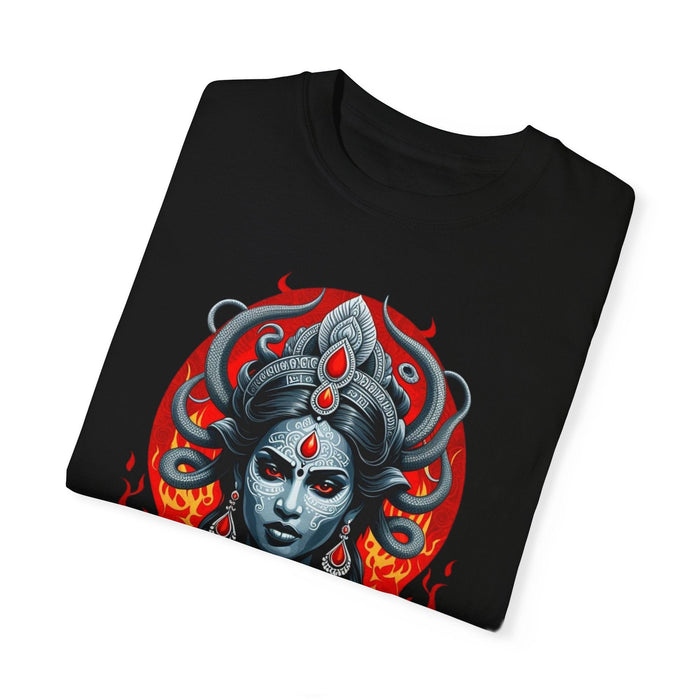 Printify T-Shirt Kali the Destroyer Hindu Goddess SAVAGE Unisex Garment-Dyed T-Shirt Comfort Colors Great Gift Idea Stylish and Trending