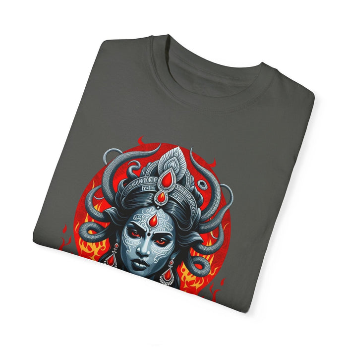 Printify T-Shirt Kali the Destroyer Hindu Goddess SAVAGE Unisex Garment-Dyed T-Shirt Comfort Colors Great Gift Idea Stylish and Trending