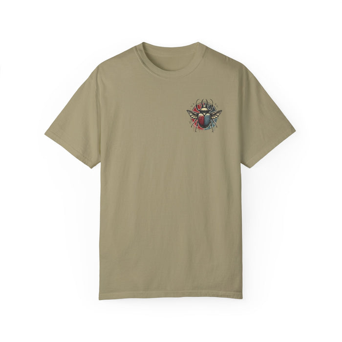 Printify T-Shirt Khaki / S Mystic Beetle Design Unisex Comfort Colors Garment-Dyed T-Shirt | Relaxed Fit & Durable