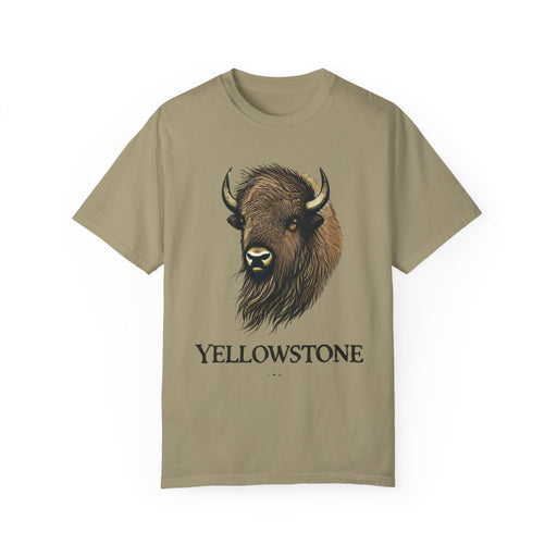 Printify T-Shirt Khaki / S Yellowstone National Park Wildlife Nature Camping Shirt | Comfort Colors Unisex T-Shirt