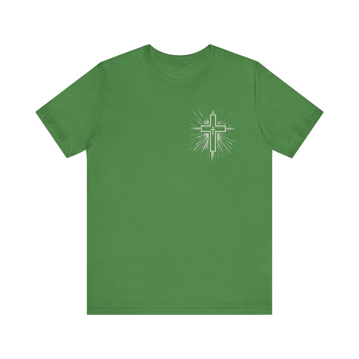 Printify T-Shirt Leaf / S Classic Unisex Jersey Tee with Cross on the Chest: Comfortable & Stylish Tshirt