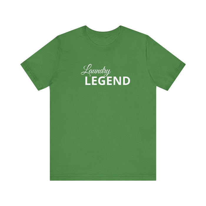 Printify T-Shirt Leaf / S Laundry Legend Unisex Tee – Conquer the Fold in Style! Short Sleeve Cotton Crewneck Great Gift Idea a Little Humor Added to The Day