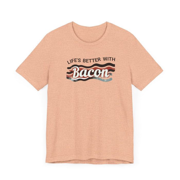 Printify T-Shirt Life's Better With Bacon!!! Dive into Fun with Our Classic Tee! Bacon Lovers!