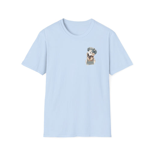 Printify T-Shirt Light Blue / S Golden Chef Culinary Adventures Tee | We Love Our Golden Retrievers