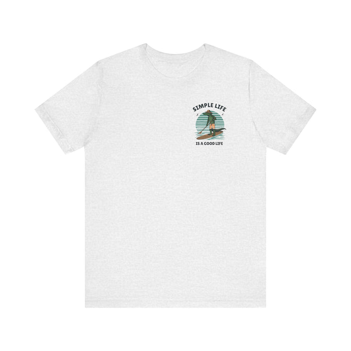 Printify T-Shirt Livin the Simple Life Alligator Graphic Tee Vacation Shirt Beach Vibes Destination Shirt Great Gift Idea