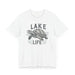 Printify T-Shirt Living With The Turtle Lake Life Jersey Short Sleeve Tee - Soft Cotton Classic Nature Great Gift, Husband Gift, Wife Gift Fishing Shirt