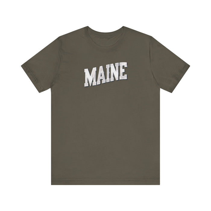 Printify T-Shirt Maine Pride Tee: Wear Your Love for The Pine Tree State! Unisex Shirt Great Gift Idea, Dad Gift, Brother Gift, Mom Gift, Sister Gift