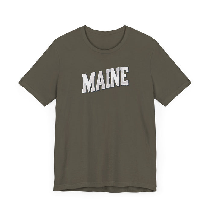 Printify T-Shirt Maine Pride Tee: Wear Your Love for The Pine Tree State! Unisex Shirt Great Gift Idea, Dad Gift, Brother Gift, Mom Gift, Sister Gift