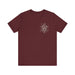 Printify T-Shirt Maroon / S Classic Unisex Jersey Tee with Cross on the Chest: Comfortable & Stylish Tshirt