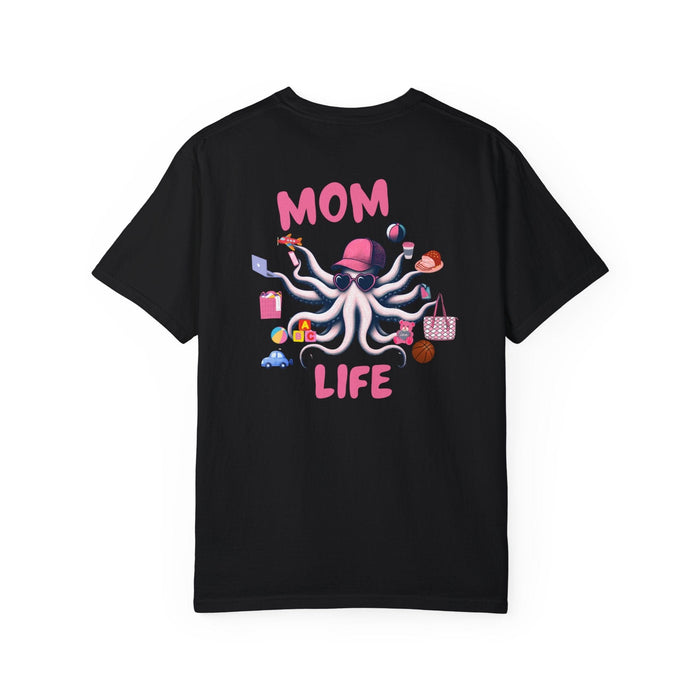 Printify T-Shirt Mom Life Juggling Act and Loving It Octopus Tshirt Comfy Cozy and all Cotton Tee Great for any Mom