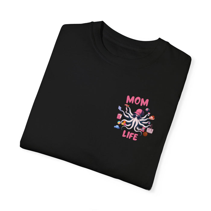 Printify T-Shirt Mom Life Juggling Act and Loving It Octopus Tshirt Comfy Cozy and all Cotton Tee Great for any Mom