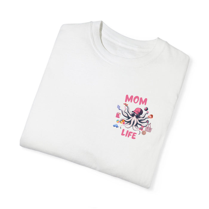 Printify T-Shirt Mom Life Juggling Act and Loving It Octopus Tshirt Comfy Cozy and all Cotton Tee Great for any Mom