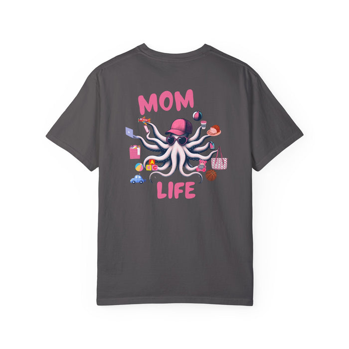 Printify T-Shirt Mom Life Juggling Act and Loving It Octopus Tshirt Comfy Cozy and all Cotton Tee Great for any Mom