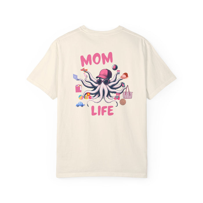 Printify T-Shirt Mom Life Juggling Act and Loving It Octopus Tshirt Comfy Cozy and all Cotton Tee Great for any Mom