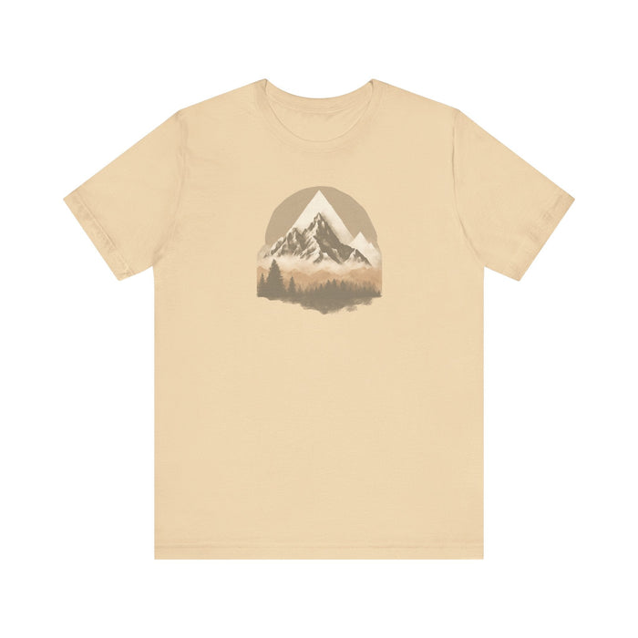 Printify T-Shirt Mountain Escape Get Lost in Nature Unisex Jersey Short Sleeve Tee Great Gift, Dad Gift, Husband Gift, Boyfriend Gift, Camping Tshirt