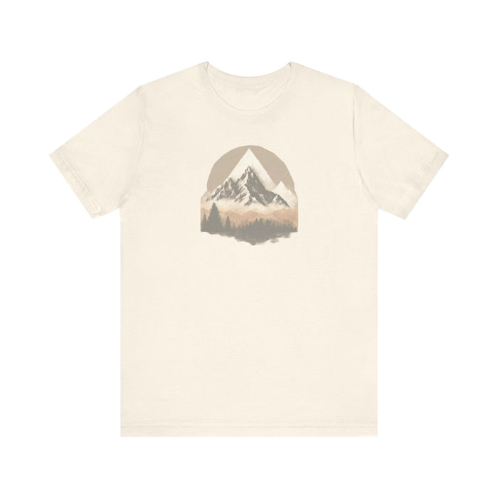 Printify T-Shirt Mountain Escape Get Lost in Nature Unisex Jersey Short Sleeve Tee Great Gift, Dad Gift, Husband Gift, Boyfriend Gift, Camping Tshirt