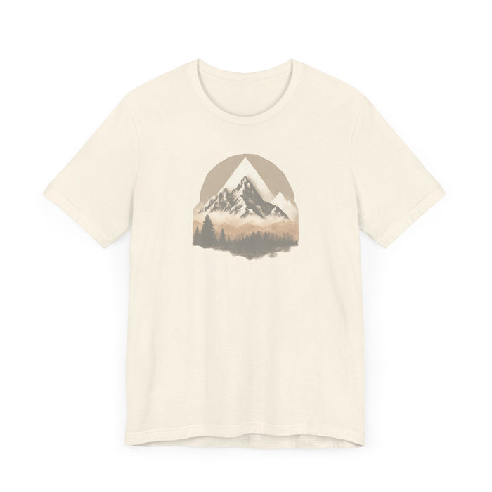 Printify T-Shirt Mountain Escape Get Lost in Nature Unisex Jersey Short Sleeve Tee Great Gift, Dad Gift, Husband Gift, Boyfriend Gift, Camping Tshirt