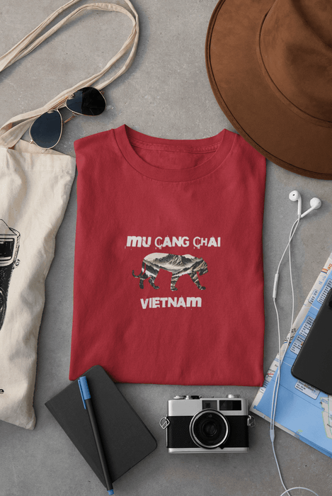 Printify T-Shirt Mu Cang Chai, Vietnam T-Shirt Comfortable Travel & Outdoor Adventure Tee