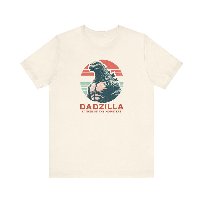 Printify T-Shirt Natural / S Dadzilla Tee: Unleash the Legend! Father of The Monsters Great Gift Idea, Dad Gift, Fathers Day Gift, PAPA Gift, Brother Gift, Husband Gift