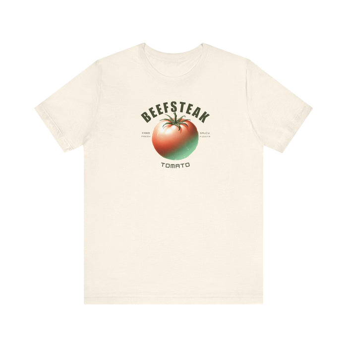 Printify T-Shirt Natural / S Harvest Fresh Vibes: Tomato Shirt, Graphic Tee, Vegetable Screen Print Shirt, Clothing Foodie Gardening Gift, Mom Gift, Wife Gift