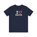 Printify T-Shirt Navy / S I love Bacon Join The Bacon Crew! Dive into Fun with Our Classic Tee! Bacon Lovers!