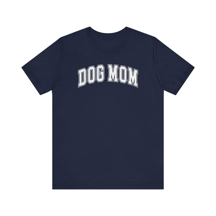 Printify T-Shirt Navy / S Paw-some Dog Mom Regular Fit Tee - Love, Comfort, and Style In This Short Sleeve Tshirt