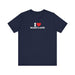 Printify T-Shirt Navy / XS I Love Maryland Unisex Jersey Short Sleeve Tee - Soft Cotton, Comfortable Fit MD Tshirt Womens Tshirt Mens Tshirt